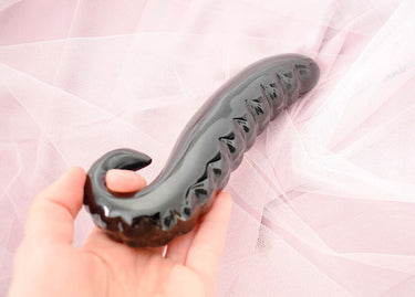Black Obsidian — The Shadow Octopussy: Natural Crystal Pleasure Tool for Healing and Self-Love
